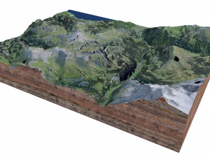 Sulegg Alps Switzerland Terrain Modelo 3D