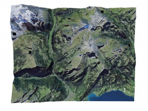 Sulegg Alps Switzerland Terrain Modelo 3D