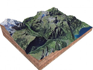 Sulegg Alps Switzerland Terrain Modelo 3D