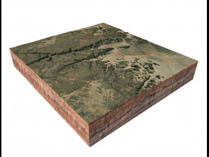 Tassili NAjjer National Park Illizi Algeria Terrain 3D Model