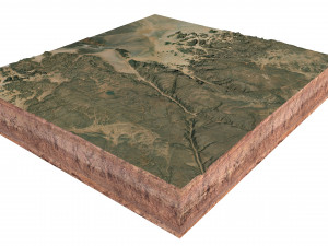 Tassili NAjjer National Park Illizi Algeria Terrain 3Dモデル