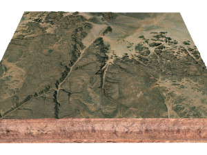 Tassili NAjjer National Park Illizi Algeria Terrain 3Dモデル
