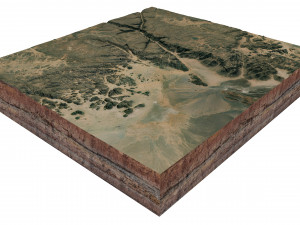 Tassili NAjjer National Park Illizi Algeria Terrain 3Dモデル