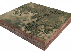 Tassili NAjjer National Park Illizi Algeria Terrain 3D Model
