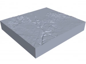 Tassili NAjjer National Park Illizi Algeria Terrain 3D Model