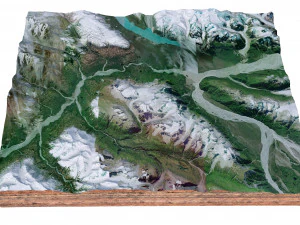 Tatshenshini Alsek Canada Terrain 3D Model