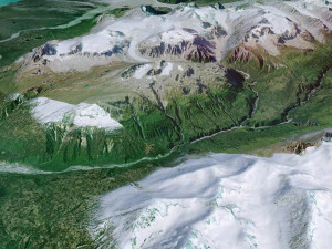 Tatshenshini Alsek Canada Terrain 3D Model