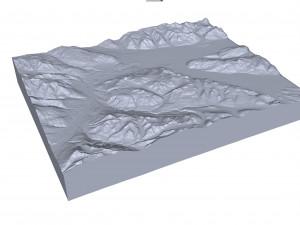 Tatshenshini Alsek Canada Terrain Modello 3D