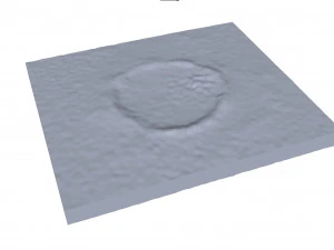 Tenoumer Crater Mauritania Terrain 3D Model