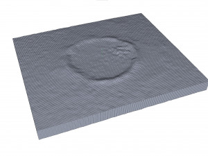 Tenoumer Crater Mauritania Terrain 3D Model