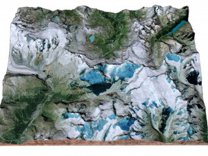 The Matterhorn Alps Terrain 3D Model