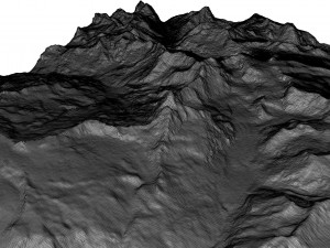The Matterhorn Alps Terrain 3D Model