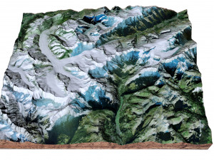 The Mittaghorn Bernese Alps Switzerland Terrain 3Dモデル