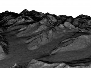 The Mittaghorn Bernese Alps Switzerland Terrain 3Dモデル