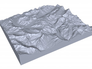 The Mittaghorn Bernese Alps Switzerland Terrain 3Dモデル