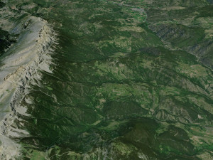 The Pyrenees Mountain Range Europe Terrain 3Dモデル