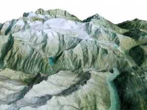 Tieralplistock Alps Switzerland Terrain 3D 模型