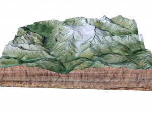 Tieralplistock Alps Switzerland Terrain 3D 模型