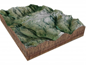 Tieralplistock Alps Switzerland Terrain 3D 模型