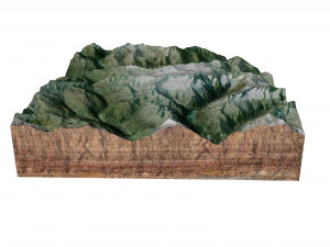 Tieralplistock Alps Switzerland Terrain 3D Model