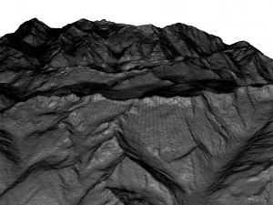 Tieralplistock Alps Switzerland Terrain 3D Model