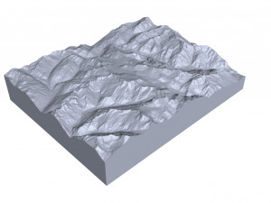 Tieralplistock Alps Switzerland Terrain 3D 模型