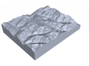 Tieralplistock Alps Switzerland Terrain 3D Model
