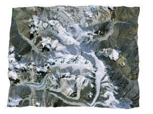 Tirich Mir Mountain Pakistan Terrain 3D Модель