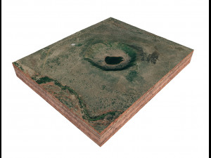 Tswaing Crater South Africa Terrain Model 3D