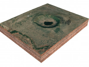 Tswaing Crater South Africa Terrain Model 3D