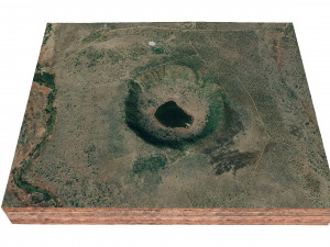 Tswaing Crater South Africa Terrain Model 3D