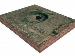 Tswaing Crater South Africa Terrain Model 3D
