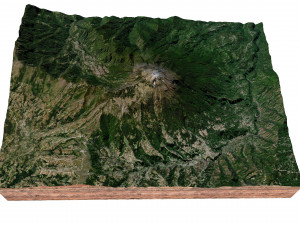 Volcan Tajumulco Stratovolcano Guatemala Terrain 3Dモデル