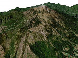 Volcan Tajumulco Stratovolcano Guatemala Terrain 3Dモデル