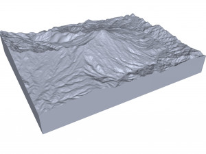 Volcan Tajumulco Stratovolcano Guatemala Terrain 3Dモデル