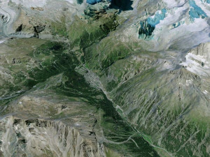 Zermatt Alps Switzerland Terrain 3D Model