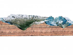 Zermatt Alps Switzerland Terrain 3D Model