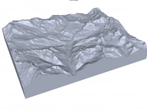 Zermatt Alps Switzerland Terrain 3D Model