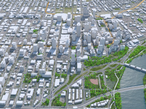 Edmonton city Canada 3D 模型