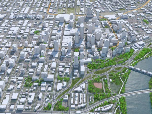 Edmonton city Canada 3D Model