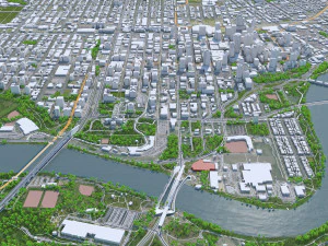 Edmonton city Canada 3D Model