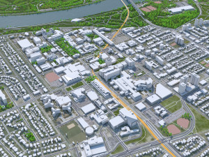 Edmonton city Canada 3D 模型