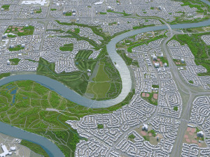 Edmonton city Canada 3D 模型