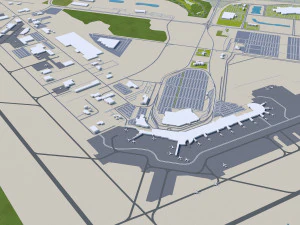 Edmonton city Canada 3D Model