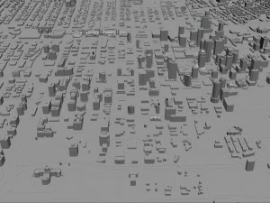Edmonton city Canada 3D Model