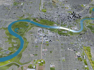 Edmonton city Canada 3D Model