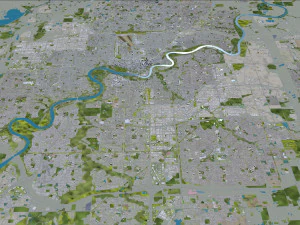 Edmonton city Canada 3D Model