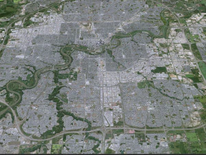 Edmonton city Canada 3D Model