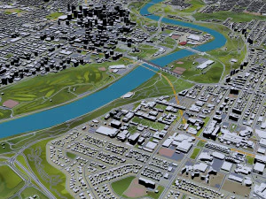 Edmonton city Canada 3D Model
