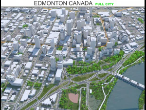 Едмонтон місто Канада 3D Модель